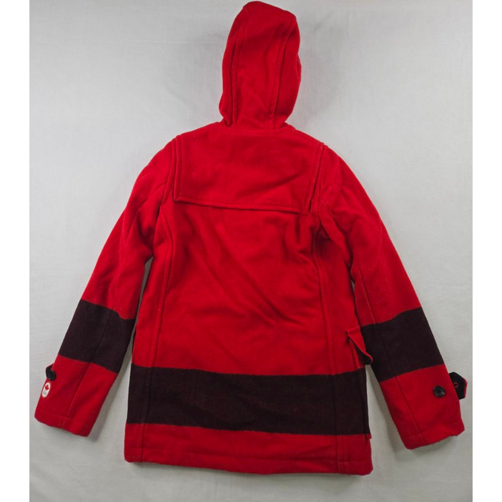 Women's Hudson's Bay Olympic Red & Black Duffle Coat XS - Picture 2 of 7
